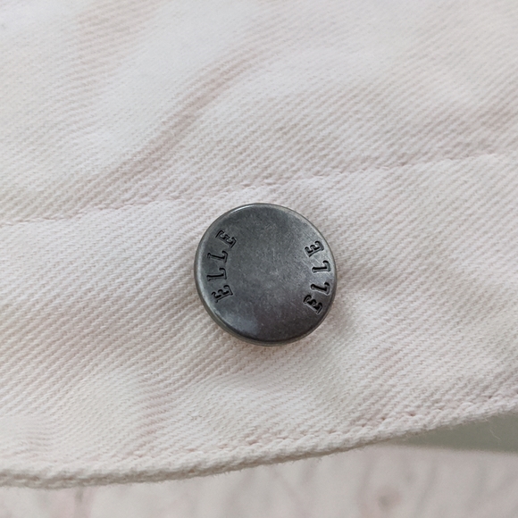 ELLE Women's XS Light Pink Button-up Jean Jacket - Picture 3 of 11